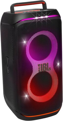 JBL PartyBox Club 120 - Portable Party Speaker with Foldable Handle, Powerful JBL Pro Sound, Futuristic lightshow, Up to 12 Hours of Play time, Splash Proof, Dual Mic & Guitar Inputs (Black) in Kuwait
