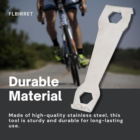 أداة إصلاح صامولة سلسلة الدراجة متعددة الوظائف من الفولاذ المقاوم للصدأ - أداة صيانة الدراجة متينة ومحمولة لسهولة إزالة العجلة المسننة وتثبيت غطاء الغبار in Kuwait