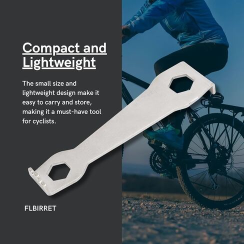 أداة إصلاح صامولة سلسلة الدراجة متعددة الوظائف من الفولاذ المقاوم للصدأ - أداة صيانة الدراجة متينة ومحمولة لسهولة إزالة العجلة المسننة وتثبيت غطاء الغبار in Kuwait