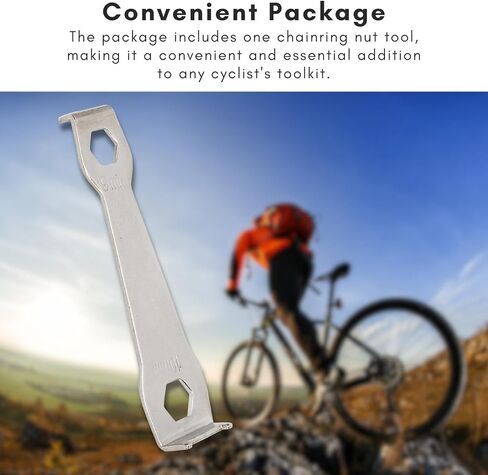 أداة إصلاح صامولة سلسلة الدراجة متعددة الوظائف من الفولاذ المقاوم للصدأ - أداة صيانة الدراجة متينة ومحمولة لسهولة إزالة العجلة المسننة وتثبيت غطاء الغبار in Kuwait