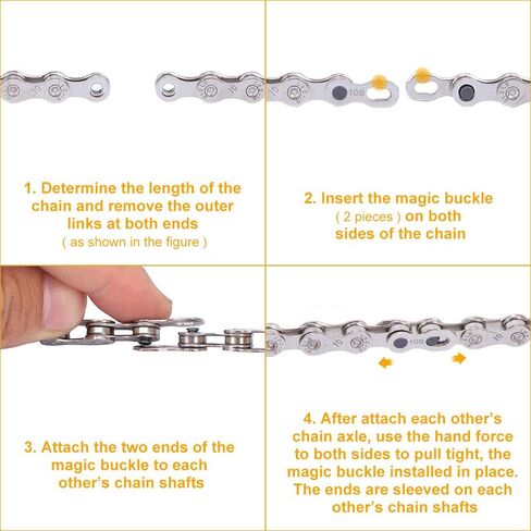 AUTOWT Bicycle Chain Repair Tool Kit, Cycling Bike Master Link Pliers Remover & Chain Breaker Splitter Cutter & Chain Wear Indicator Checker & Reusable Missing Connector for 6/7/8/9/10 Speed Chain in Kuwait