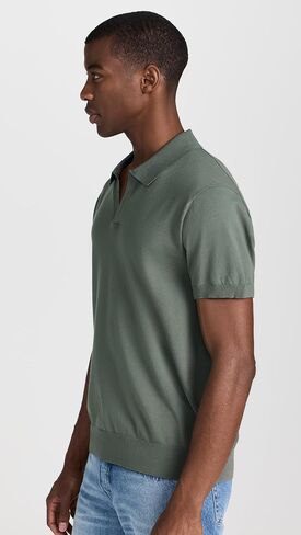 Club Monaco Men's Short Sleeve Tech Johnny Collar Polo in Saudi Arabia