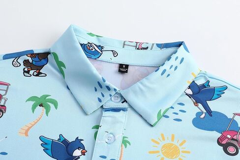 Golf Shirts for Men Short Sleeve Performance Moisture Wicking Dry Fit Funny Golf Polo Shirts for Men in Saudi Arabia