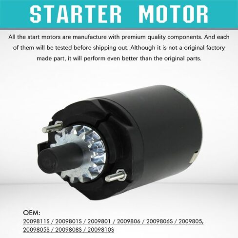 محرك Apeixoto Starter متوافق مع Kohler Courage Single SV620 SV610 SV600 SV590 Toro Tractor LX420 LX425 18 19 20 21 HP Cub Cadet 1000 Series LT1042 مع OE 2009801 2009805 2009806 2009810 in Kuwait