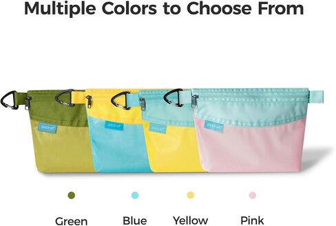 pack all Water-resistant Material Zipper Pouch, Mesh Zipper Bag for Storage, Travel, Office (Large) (Yellow) in Saudi Arabia