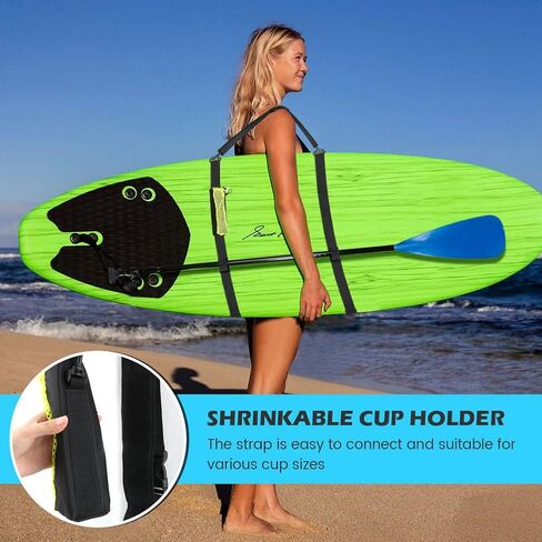 BNYTXV حامل لوح التجديف حبال سوب كاياك، حزام كتف مبطن قابل للتعديل مع مشابك ملحقات لوح التجديف in Kuwait