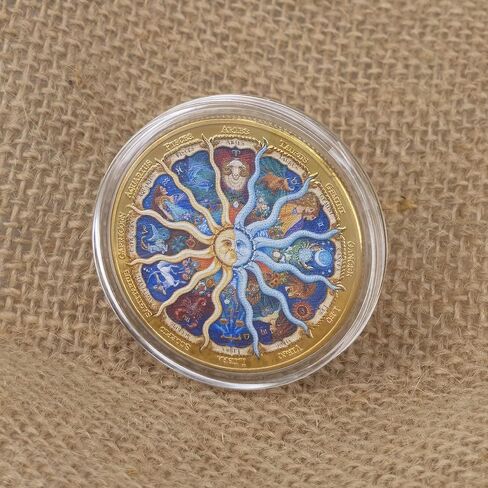 عملة تحدي آلهة الشمس الاثني عشر كوكبة محظوظة - ذهبية in Kuwait