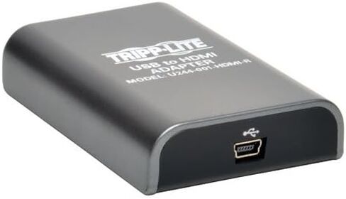 محول TRIPP LITE Eaton USB إلى VGA محول فيديو خارجي متعدد الشاشات، كابل USB مدمج من النوع A 2.0، 1080p @ 60 هرتز - متوافق مع Windows وMac وUbuntu، ضمان 3 سنوات (U244-001-VGA) in Kuwait