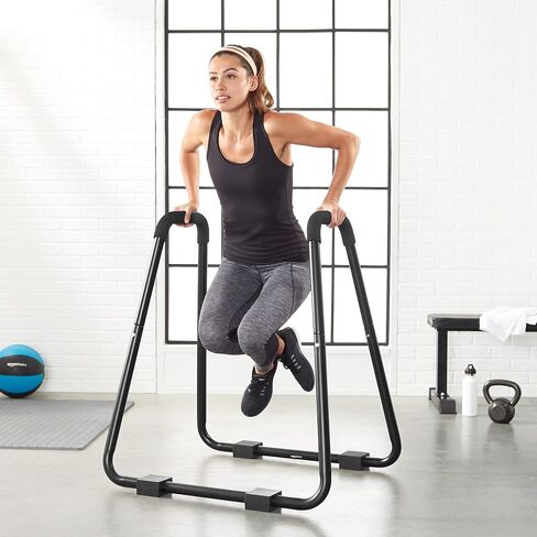 Amazon Basics Dip Fitness Bar - 34 x 32 x 38 Inches, Black in Saudi Arabia