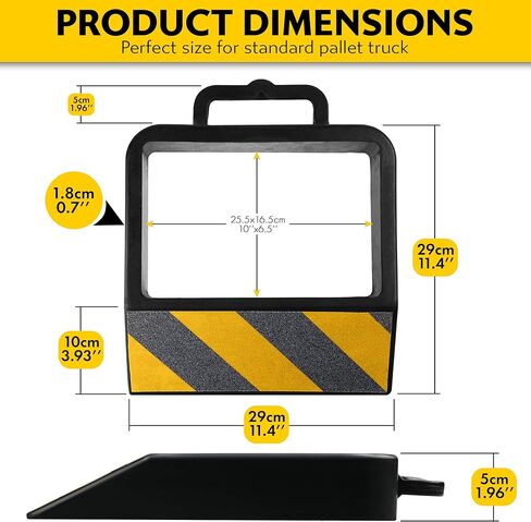 IDSWorld Jack Pallet Truck Stop Wheel Chock Heavy Duty Rubber Stopper for Safe Warehouse Moving Cargo Delivery Trucks Anti-Skid Warning Tape with Rachet 10.5ft Tiedowns Strap in Kuwait