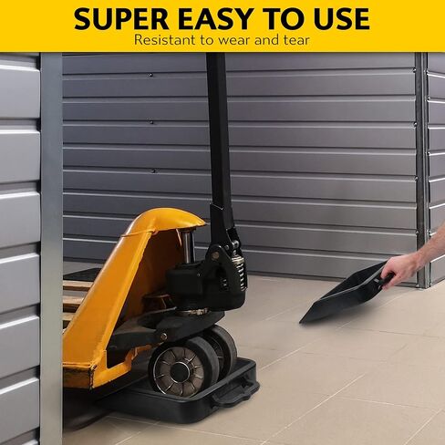 IDSWorld Jack Pallet Truck Stop Wheel Chock Heavy Duty Rubber Stopper for Safe Warehouse Moving Cargo Delivery Trucks Anti-Skid Warning Tape with Rachet 10.5ft Tiedowns Strap in Kuwait