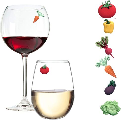 Wine Charms for Stemless Glasses - Magnetic Drink Markers - Great Gift for the Gardener in Kuwait