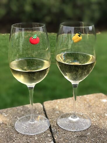Wine Charms for Stemless Glasses - Magnetic Drink Markers - Great Gift for the Gardener in Kuwait