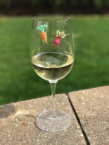 Wine Charms for Stemless Glasses - Magnetic Drink Markers - Great Gift for the Gardener in Kuwait