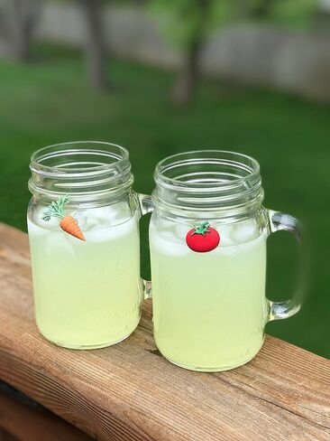 Wine Charms for Stemless Glasses - Magnetic Drink Markers - Great Gift for the Gardener in Kuwait