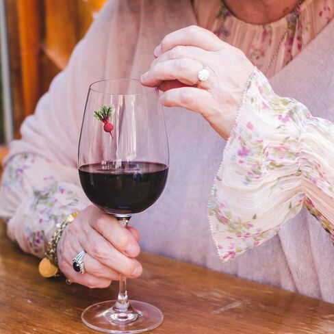 Wine Charms for Stemless Glasses - Magnetic Drink Markers - Great Gift for the Gardener in Kuwait