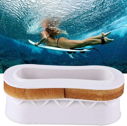 Tbest Durable Plastic Surfboard Insert Handle Surfing Board Surf Rescue Accessory (Black and White) in Saudi Arabia