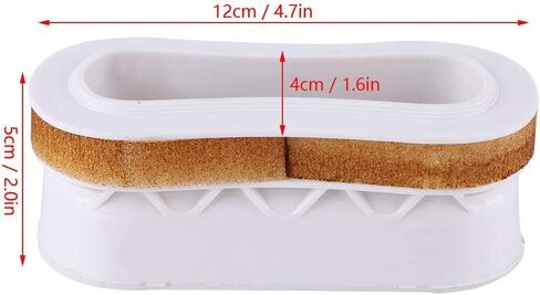 Tbest Durable Plastic Surfboard Insert Handle Surfing Board Surf Rescue Accessory (Black and White) in Saudi Arabia