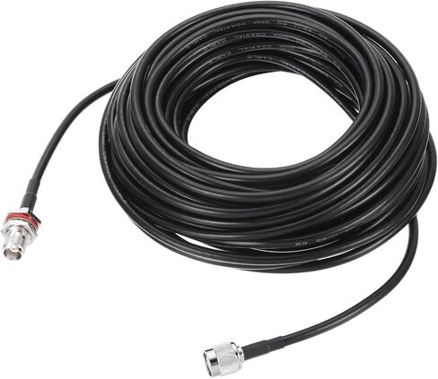uxcell RG58 RF Coaxial Cable TNC Male to TNC Female Pigtail Jumper Cable 49.2 Feet in Saudi Arabia