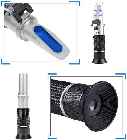 Agriculture Solutions Antifreeze Refractometer Displaying in Fahrenheit for Checking Freezing Point of Automobile Antifreeze Systems and Battery Fluid Condition. Battery Acid, Glycol, Coolant, Antifreeze Tester in Kuwait