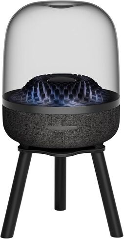 حامل مكبر صوت مكتبي معدني لـ Harman Kardon Aura Studio 3، Aura Studio 4، SoundSticks 4 حامل مكبر صوت - حامل مكبر صوت سطح المكتب لـ Harman Kardon للصوت المحيطي سهل التركيب، أسود in Kuwait