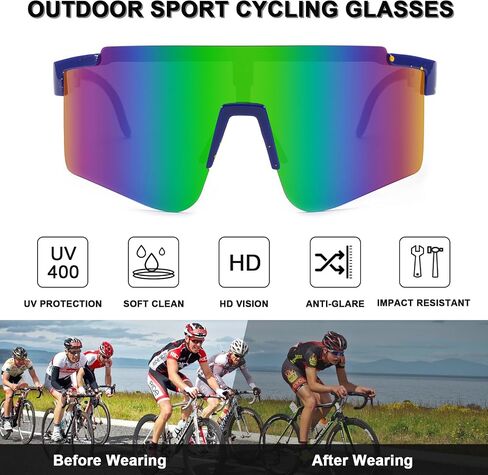 YuJian Sports Sunglasses for Men Women Youth Baseball Softball Sunglasses UV400 Protection Cycling Glasses in Saudi Arabia