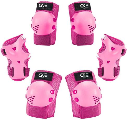 Kids/Youth Knee Pads for Toddler Elbow and Knee Pads Toddler Protective Gear Set Kids Knee Pads and Elbow Pads for Toddler Girls Boys with Wrist Guards for Skating Cycling Bike Rollerblading(Pink-M) in Saudi Arabia