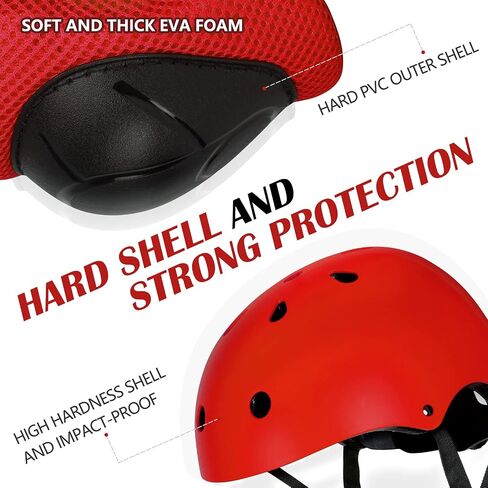 CRZKO Kids Helmet and Knee Pads Set, Kids Youth Toddler Helmet Adjustable Protective Gear Set with Knee Pads Elbow Pads Wrist Guards for Skateboard Roller Skating Scooter Cycling in Saudi Arabia