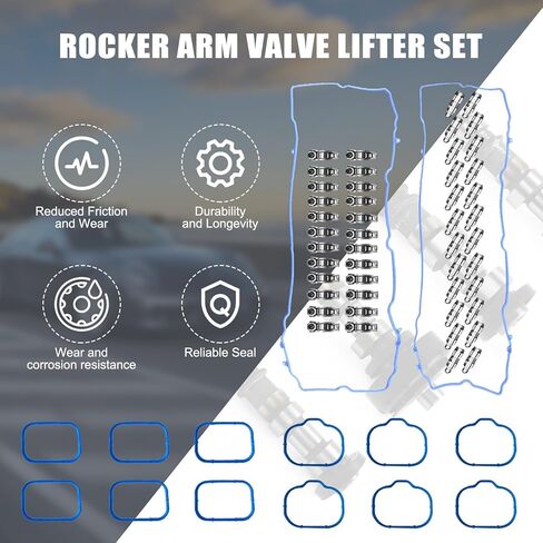 مجموعة رافعات ذراع عمود الحدبات للمحرك HAYIAUTO لسيارة جيب جراند شيروكي لدودج لرام 1500، لكرايسلر 3.6L V6 Pentastar 5184377AG 5184378AG 5184379AG 5184380AG مجموعة عمود الحدبات للمحرك in Kuwait