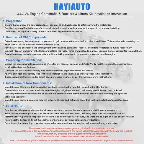 مجموعة رافعات ذراع عمود الحدبات للمحرك HAYIAUTO لسيارة جيب جراند شيروكي لدودج لرام 1500، لكرايسلر 3.6L V6 Pentastar 5184377AG 5184378AG 5184379AG 5184380AG مجموعة عمود الحدبات للمحرك in Kuwait