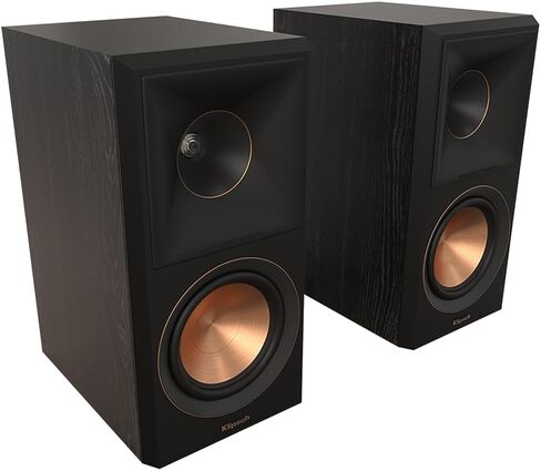 مكبرات صوت رف الكتب Klipsch 1070017 RP-500M II - صوت عالي الدقة، حزمة من خشب الأبنوس (زوج) مع قطعة قماش تنظيف من الألياف الدقيقة مقاس 6 × 6 بوصات وحزمة حماية معززة لمدة عامين CPS in Saudi Arabia