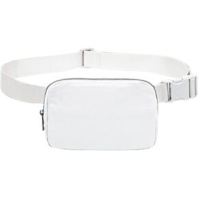 حقيبة حزام الخصر حقيبة فاني للنساء والرجال هدية حقيبة كروس مع حزام قابل للتعديل للسفر والجري والمشي لمسافات طويلة (أبيض الفهد) in Kuwait