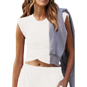 iGENJUN Womens Basic T-Shirts Scoop Neck Short Sleeve Crop Tops Cute Summer Tops Slim Fit Tees Y2k Clothing 2026 in Kuwait