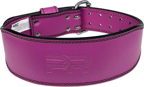 Women's 100% Pure Heritage Full Grain Leather Lifting Belt – Handcrafted with Extra Padding, Double Prong Buckle & Double Stitching (Dark Blue M) in Saudi Arabia