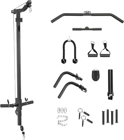 Marcy Power Cage with Pull-Up Bar,Adjustable Bar Catches,Olympic Standard Weight Plate,Accessories Build Your Own Home Gym with Optional Dual Pulley Trolley System for Body Exercise,Strength Training in Saudi Arabia