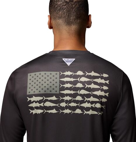 كولومبيا للرجال Terminal Tackle PFG Fish Flag كم طويل، سمك القرش/السرو، صغير in Saudi Arabia
