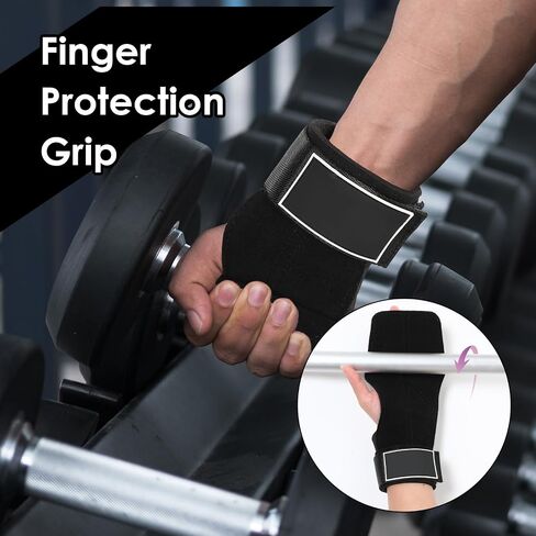 Wrist Straps for Weightlifting, Enhanced Grip for Optimal Hand Wrist Protection, Heavy-Duty Support for Gym, Gym Lifting Straps (Black) in Saudi Arabia