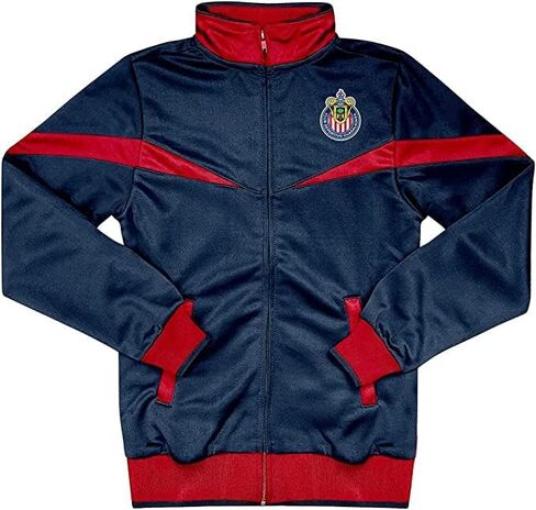Icon Sports Youth متوافق مع سترة Chivas De Guadalajara بسحاب لكرة القدم باللون الأزرق الداكن in Kuwait