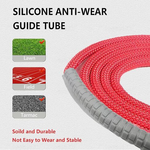 Weighted Jump Rope Nylon Adjustable - Tangle-Free Jump Rope for Women, Men, Kids, and Adults with Foam Handle, Rapid Speed with Ball Bearings, 360° Rotation Jumprope for Exercise, Fitness and Training in Saudi Arabia