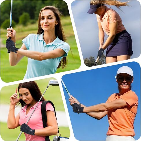 قفاز جولف نسائي، قفازات جولف للسيدات لليد اليمنى اليسرى، متينة ومسامية، هدية رائعة للنساء in Kuwait