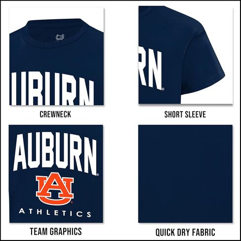 Ultra Game Boys' NCAA Official Arched Plexi Short Sleeve T-Shirt in Saudi Arabia