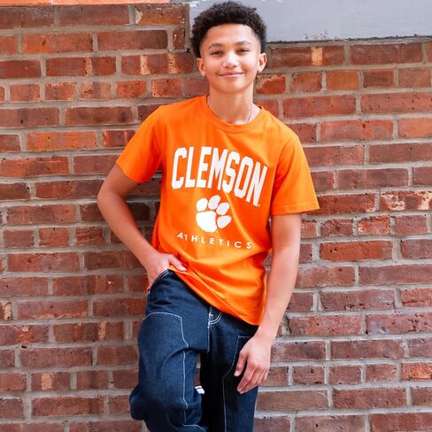 Ultra Game Boys' NCAA Official Arched Plexi Short Sleeve T-Shirt in Saudi Arabia