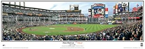 New York Mets Citi Field First Pitch Stadium Panoramic Print (You Choose Frame and mat Color) in Saudi Arabia
