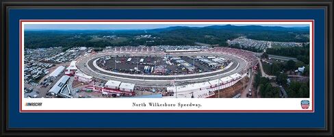 North Wilkesboro Speedway - بساط مزدوج مقاس 44 × 18 بوصة، صورة NASCAR ذات إطار فاخر من Blakeway Panoramas in Saudi Arabia