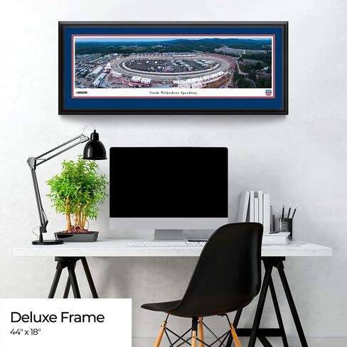 North Wilkesboro Speedway - بساط مزدوج مقاس 44 × 18 بوصة، صورة NASCAR ذات إطار فاخر من Blakeway Panoramas in Saudi Arabia