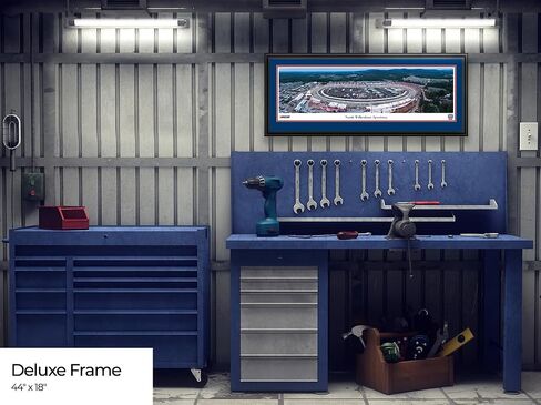 North Wilkesboro Speedway - بساط مزدوج مقاس 44 × 18 بوصة، صورة NASCAR ذات إطار فاخر من Blakeway Panoramas in Saudi Arabia