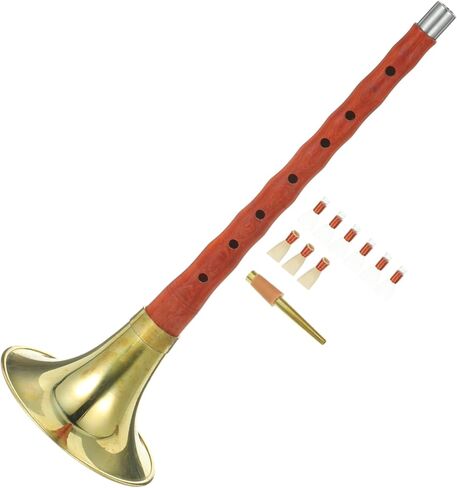 Beginner d Key Suona Wind Instrument Ethnic Chinese Suona with Sound Random Color for Musicians Durable Red Flower in Kuwait