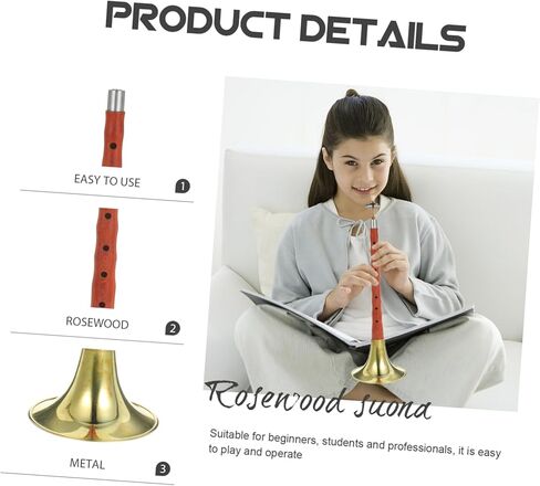 Beginner d Key Suona Wind Instrument Ethnic Chinese Suona with Sound Random Color for Musicians Durable Red Flower in Kuwait