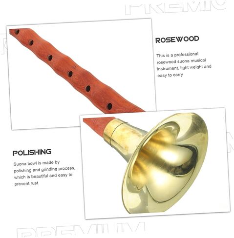 Beginner d Key Suona Wind Instrument Ethnic Chinese Suona with Sound Random Color for Musicians Durable Red Flower in Kuwait