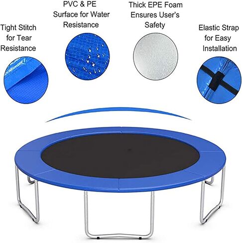 Trampoline Surround Pad Outdoor Trampoline Safety Pads UV Protection Edge Protection Pads Replacement Bouncer Accessories Round Spring Covers in Saudi Arabia